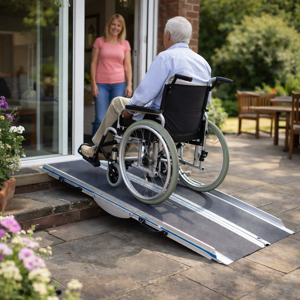 Multi-Fold Wheelchair Ramps – 6ft-9ft – 350kg Capacity – Mobility Aid