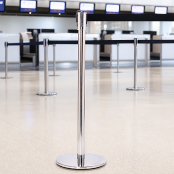 Retractable Belt Barrier System 3.4m for Airports & Retail
