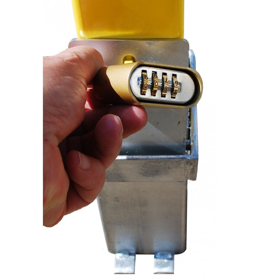 Heavy Duty Removable Parking & Security Post - Yellow