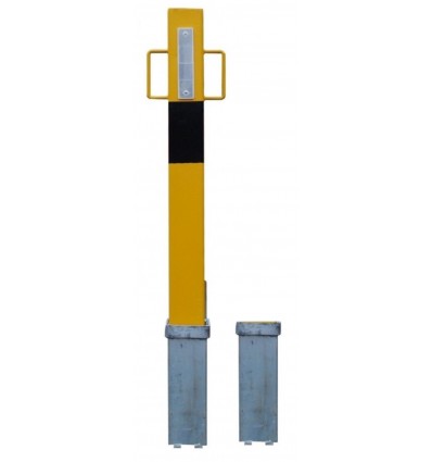 Heavy Duty Yellow Removable Security Post With Lift Out Handles