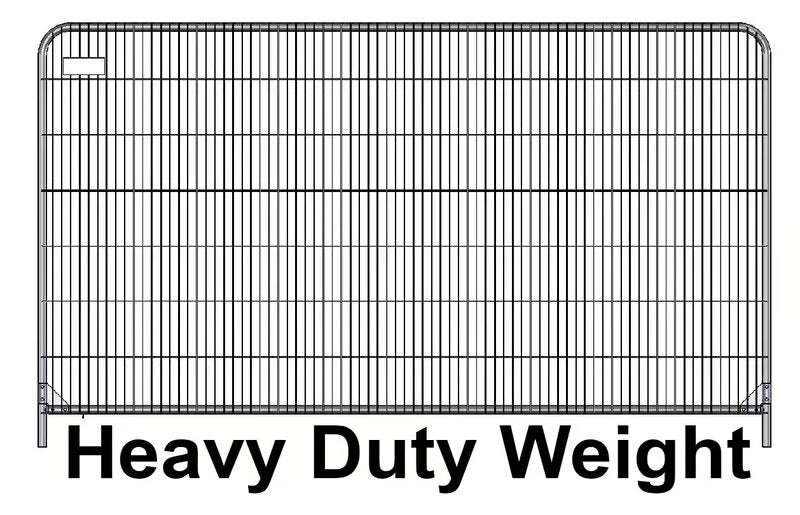 Heavy Duty Round Top 3.5m Anti Climb Fence Panel - Fencing Clamps Not Included