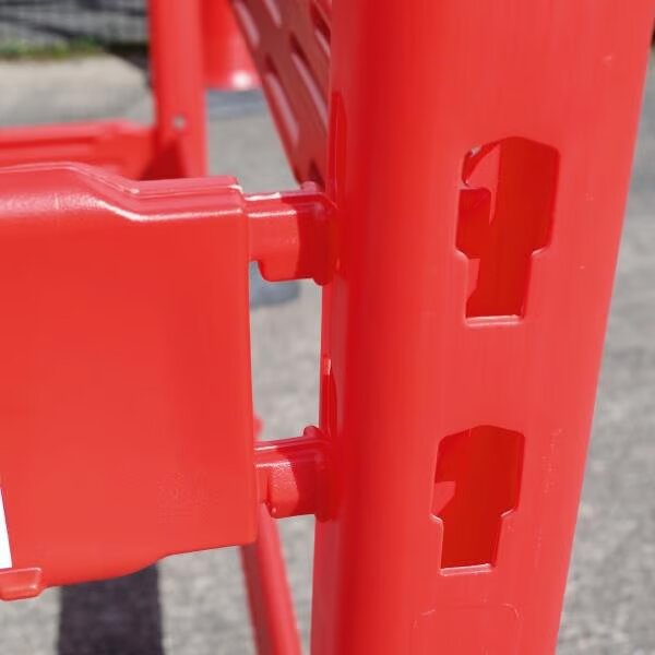 Plastic Safety Barrier Board System - Upright - Orange