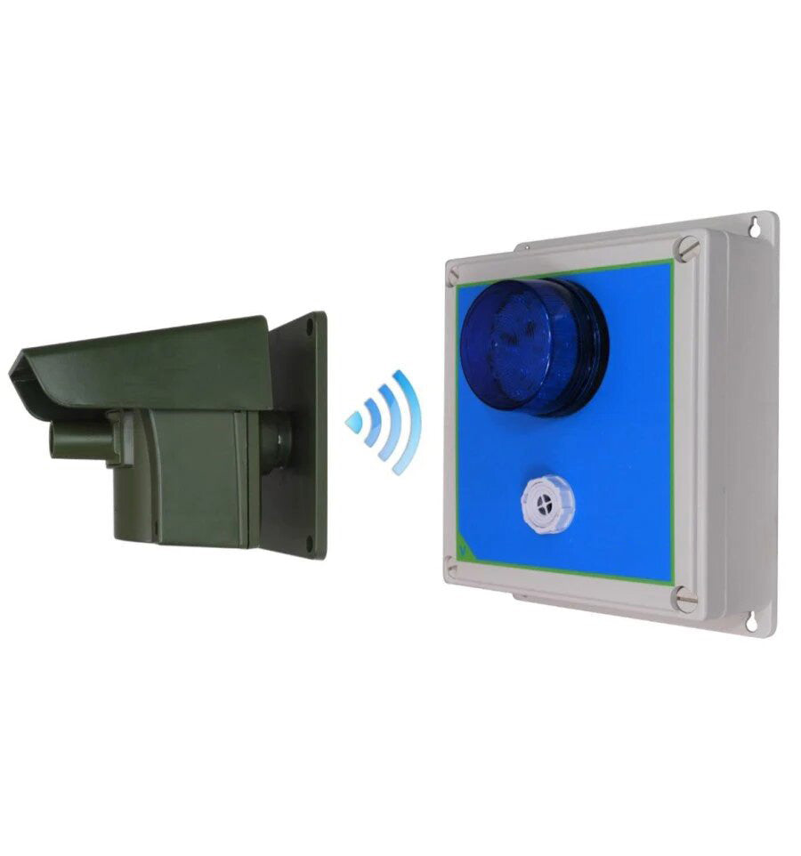 Driveway Alarm With Outdoor Adjustable Siren & Flashing LED Receiver