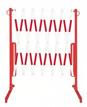 Heavy Duty Extendable Trellis Barrier - Expands to 4,000mm - Red/White