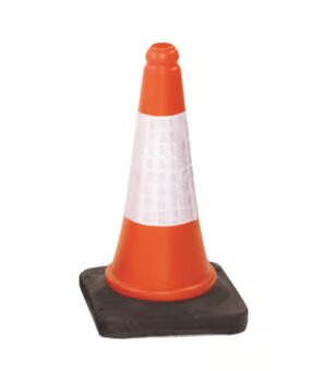 500mm 2 Part Traffic & Safety Cone - Orange