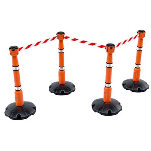 Skipper Retractable Barrier Post and Base System – Efficient Crowd Control Solution