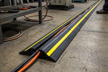 Cable Protector – Yellow Safety Stripes or Black – 2000kg Capacity – Commercial