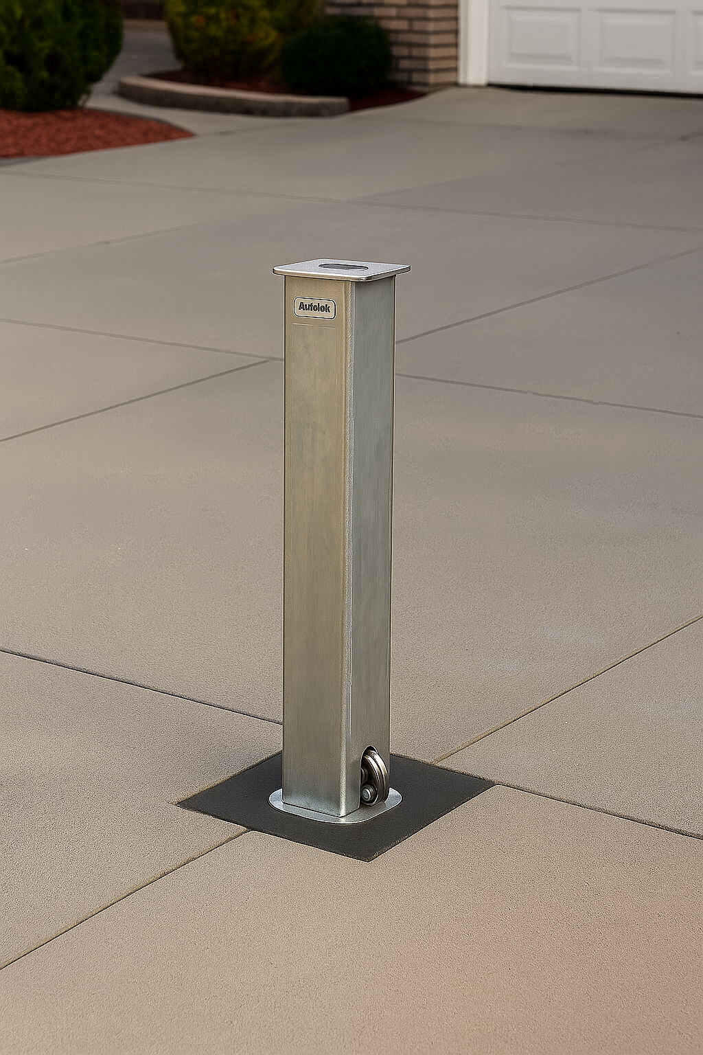 100mm Telescopic Galvanised Security Post – Heavy Duty Driveway Bollard with Anti-Theft Lock