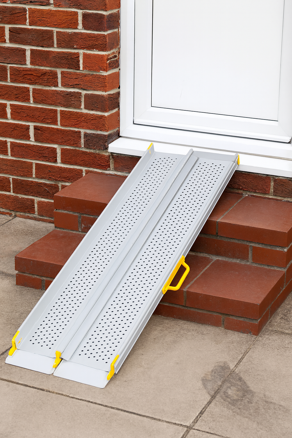 Telescopic Wheelchair Ramp – Adjustable 6-12 ft | Lightweight, Non-Slip, Up to 300 kg Capacity