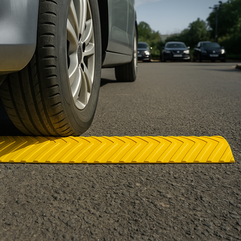 Plastic Traffic Calming Rumble Strip – High-Visibility Driveway & Car Park Lane Divider (with Fixings)