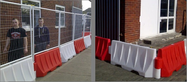 1600mm Water Filled Safety Barrier - Durable Site Wall for Enhanced Traffic Control