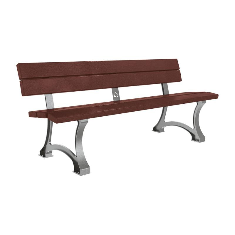 Mora Recycled Plastic Seat Durability and Style in Cast Steel Construction