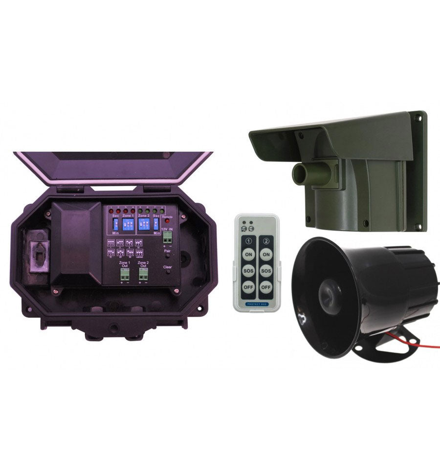 Long Range Driveway PIR Alarm With Outdoor Receiver & Loud 118 dB Siren