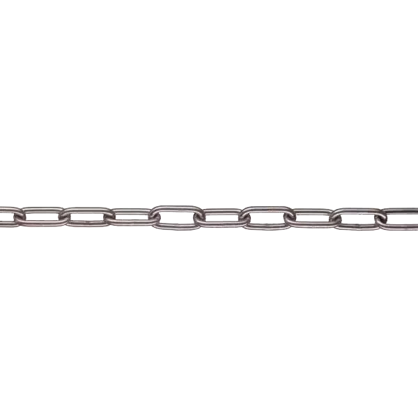 Dim Gray 8mm Galvanised Steel Barrier Chain - 30m Length