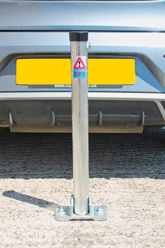 Light Gray 750mm Lockable Hinged Parking Post