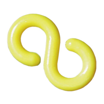 Barrier Chain Links & S-Hooks – Heavy-Duty Plastic Connectors for Posts & Chains (Pack of 10)