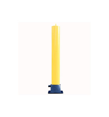 Large Fold Down Steel Parking Post With Integral Lock & Top Eyelet