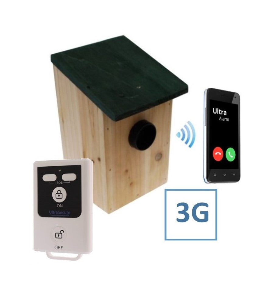 Dark Gray UltraPIR & Bird-Box (Battery Powered 3G UltraPIR Bird-Box GSM Alarm)