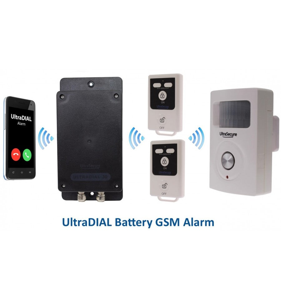 Gray Battery GSM UltraDIAL Alarm With 1 x BT PIR