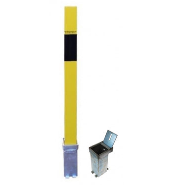 Removable Security Post - Integral Lock, 2 x Ground Bases & Tool