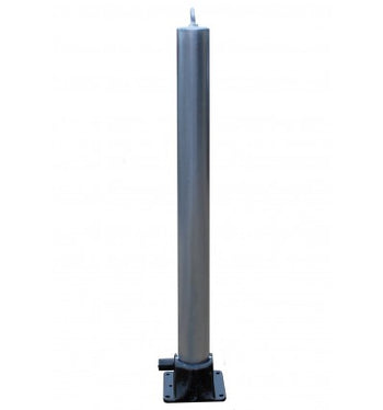Galvanised Fold Down Parking Post With Integral Lock & Eyelet