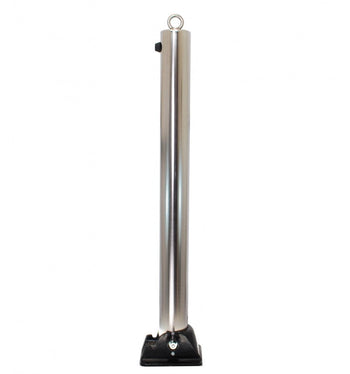 76mm Stainless Steel Fold Down Parking Post With Top Eyelet