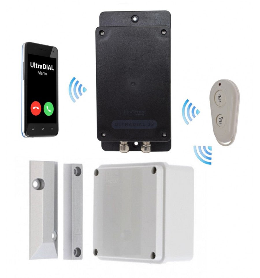 Dark Slate Gray Remote Covert Battery Silent 3G GSM UltraDIAL Gate Alarm
