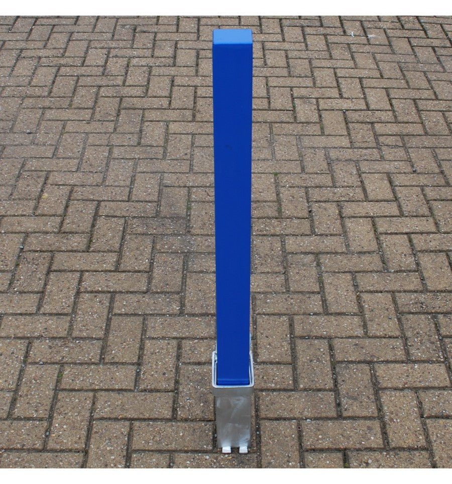 Dim Gray Heavy Duty Removable Parking & Security Post - Blue