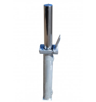 Light Slate Gray Stainless Steel Telescopic Security & Parking Post
