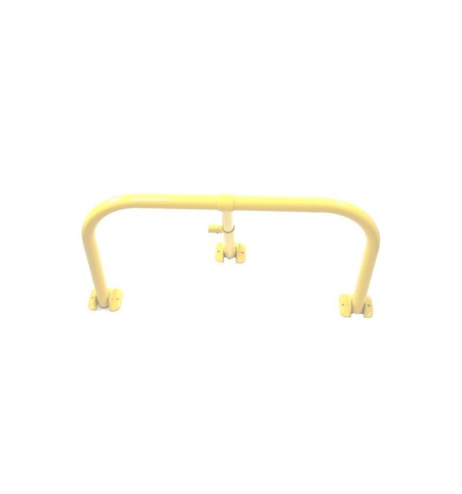 Khaki Fold Down Hoop Barrier & Integral Lock - Yellow