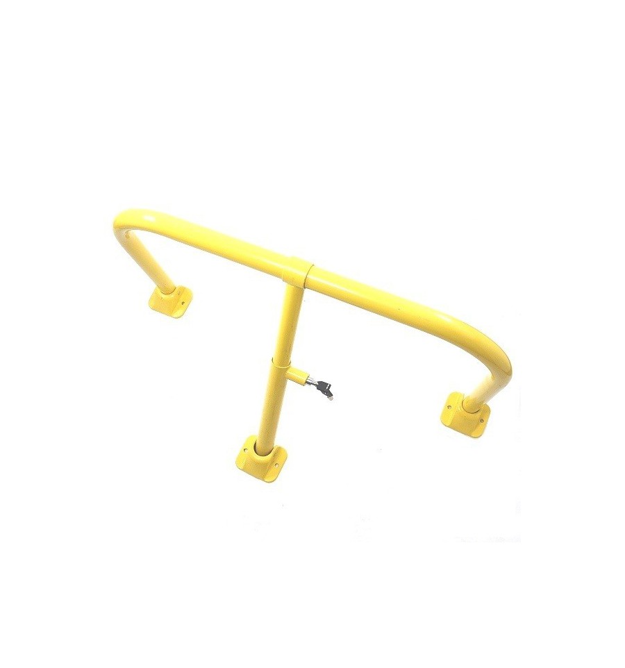 Light Goldenrod Fold Down Hoop Barrier & Integral Lock - Yellow