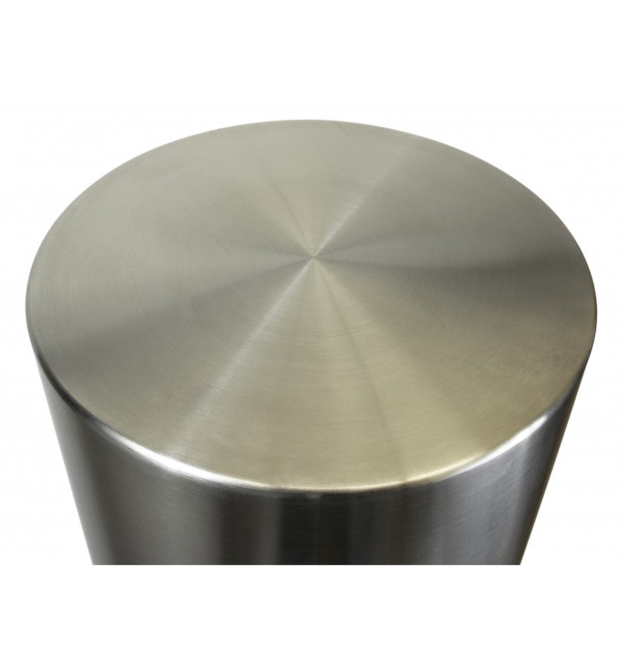 Rosy Brown Large Stainless Steel Bolt Down Bollard -1 Metre x 140mm