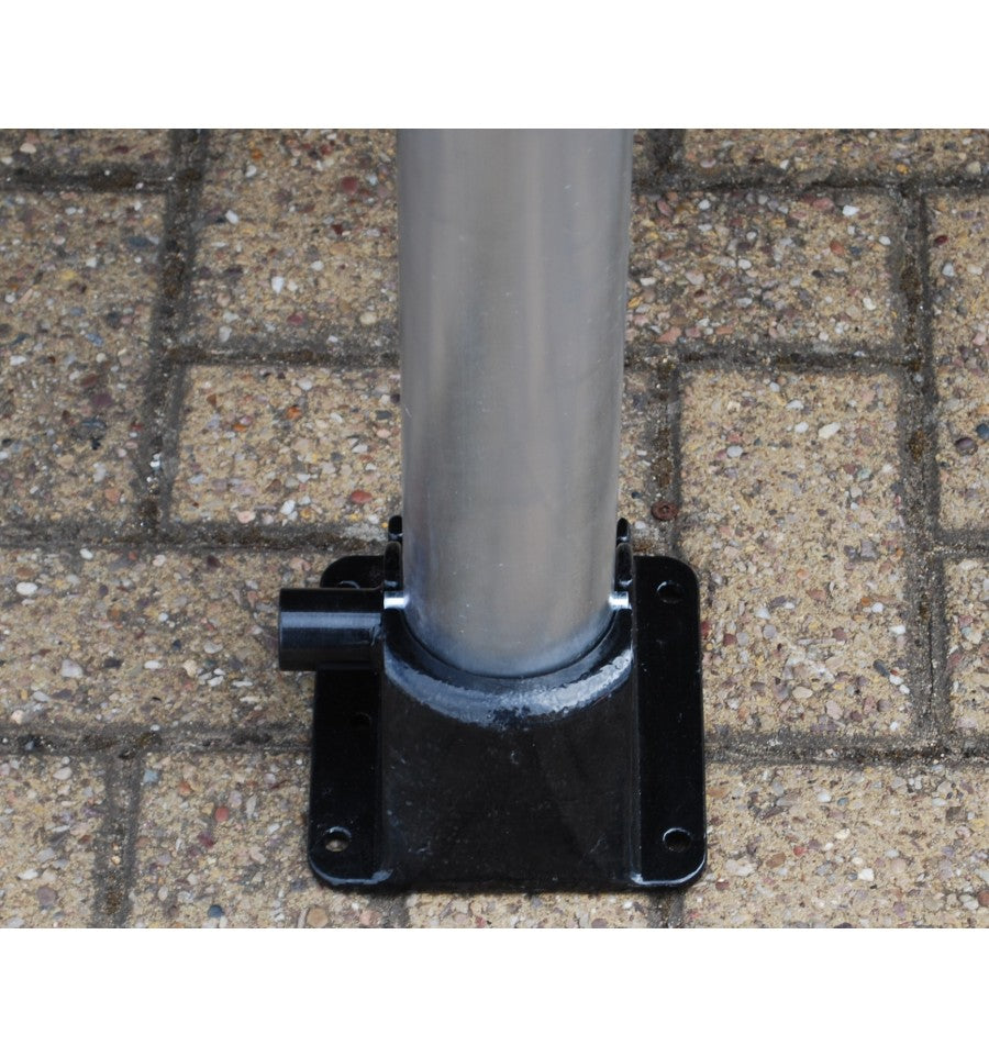 Dim Gray Galvanised Fold Down Parking Post With Integral Lock & Eyelet