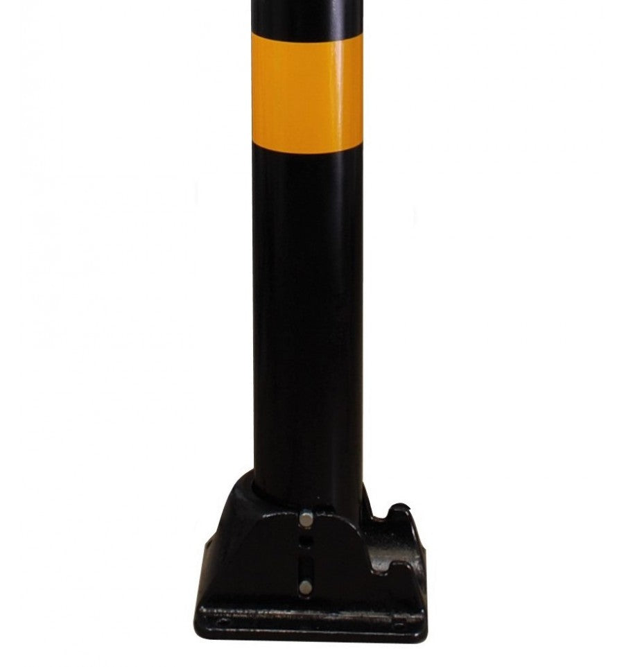 Goldenrod Black & Yellow Parking Post Chain Kit With 1 x Folding & 2 x Static Posts