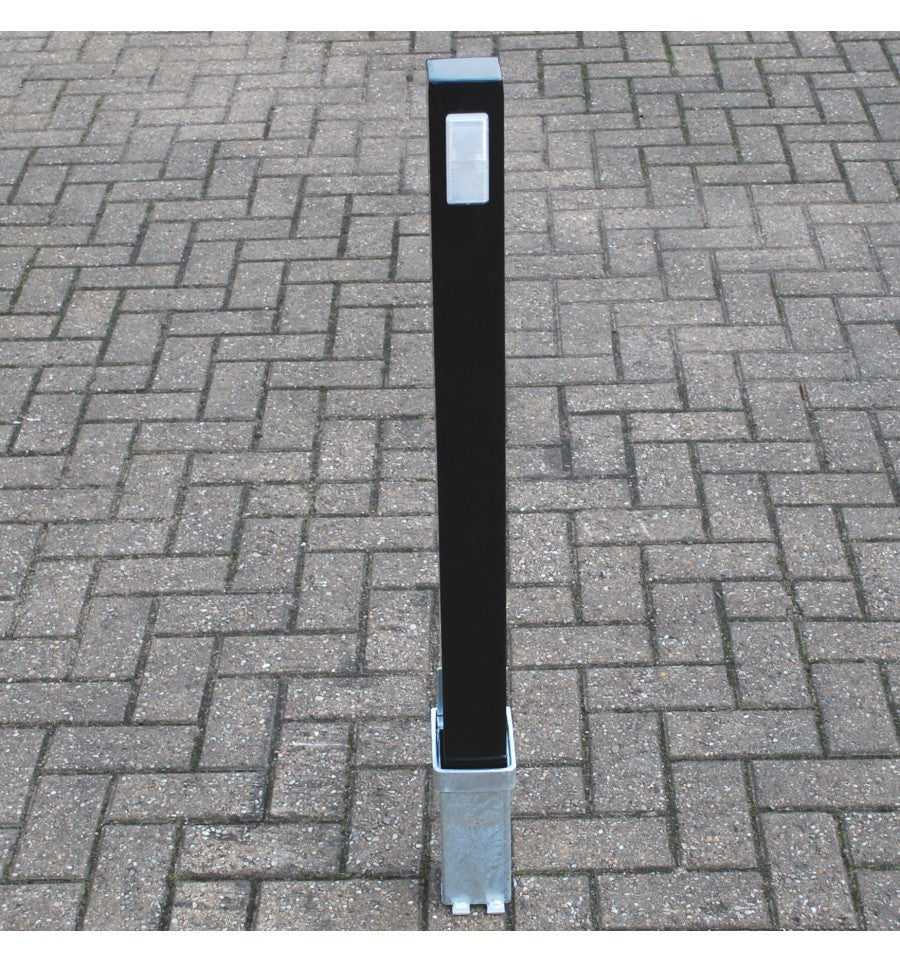 Light Slate Gray Removable Black Security Post & Reflective Pads