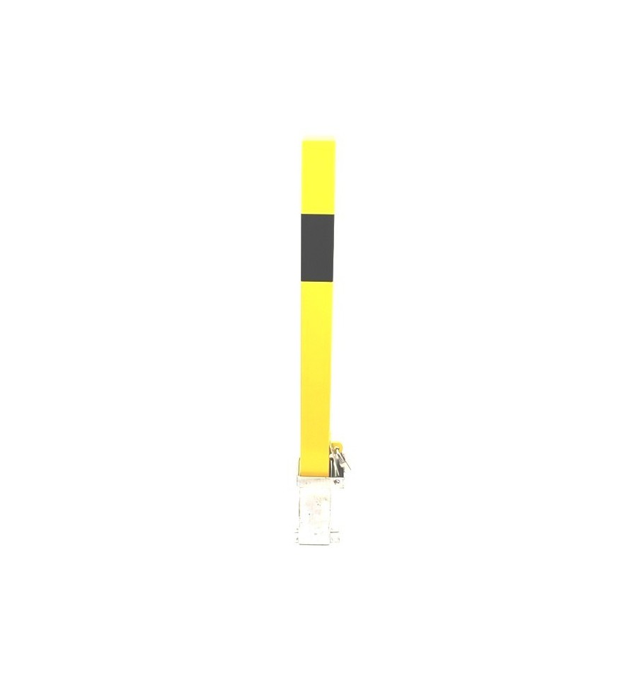 Seashell Heavy Duty Yellow Removable Security Post With No Parking Logo