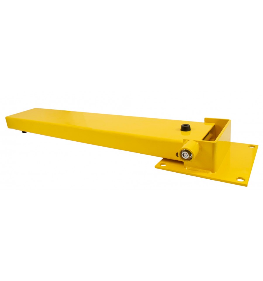 Goldenrod Wide Fold Down Steel Parking Post - Yellow