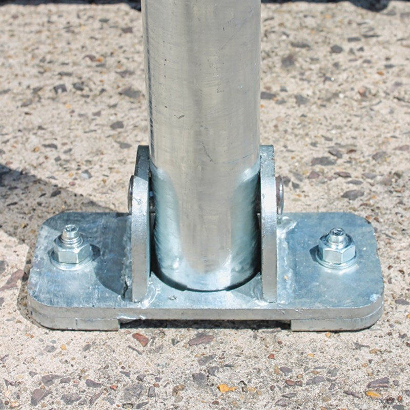 Gray 750mm Lockable Hinged Parking Post