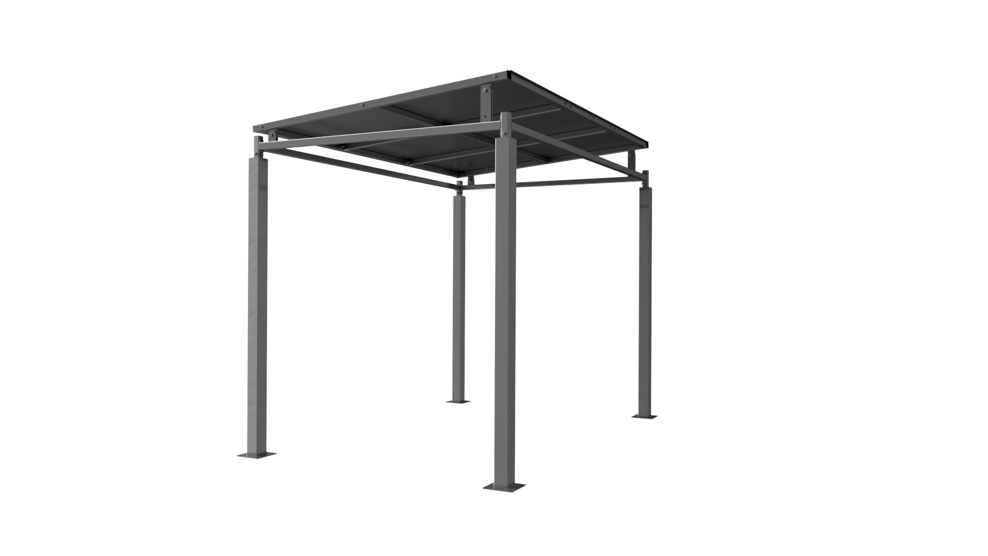 Bedford Cycle / Smoking Shelter Galvanised Steel Frame Open Sided
