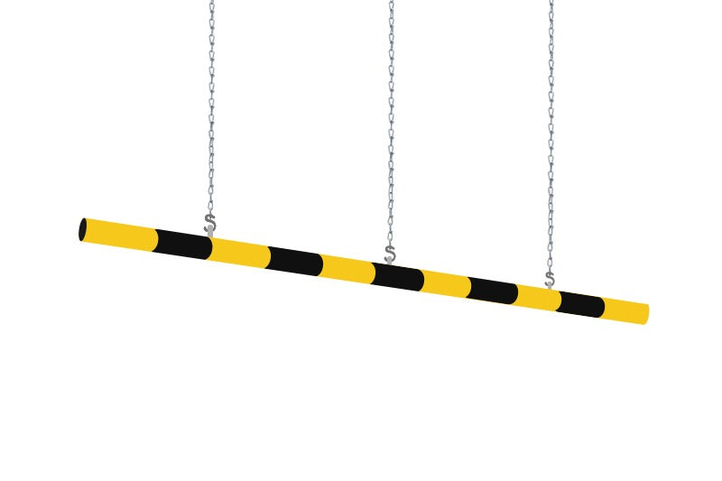 Goldenrod Round Height Restriction Bar with 3m Chain