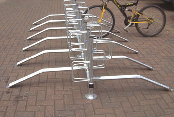 Type E Double-Sided High-Density Cycle Rack – Secure Bike Parking for Up to 20 Cycles